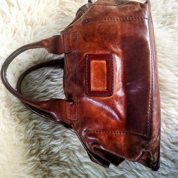 Vintage Genuine Italian Leather Tote - Picture 3 of 10